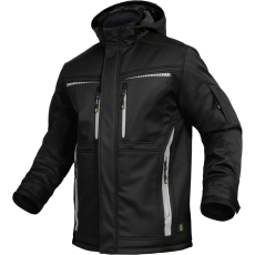 Leib Flex Fekete Hőtükrös Téli Softshell Kabát - 7XL