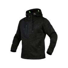 LEIBWACHTER LEIB FLEX polár kapucnis pulóver fekete -2XL() munkaruha