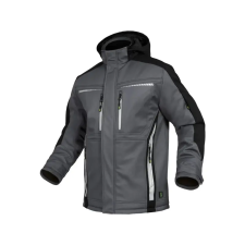 LEIBWACHTER LEIB FLEX téli softshell kabát szürke-fekete -XL() munkaruha