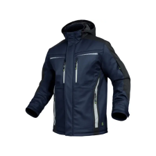LEIBWACHTER LEIB FLEX téli softshell kabát tengerkék-fekete -2XL() munkaruha