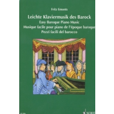 Leichte Klaviermusik des Barock/Easy Baroque Piano Music – Fritz Emonts idegen nyelvű könyv