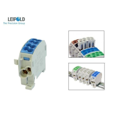 Leipold HLAK C 1P 25mm2 fővezeték csatlakozó sínre 2x16mm2+2x25mm2 100A KÉK villanyszerelés