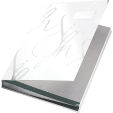  LEITZ Aláírókönyv, A4, 18 részes, karton, LEITZ &quot;Design&quot;, fehér aláírókönyv