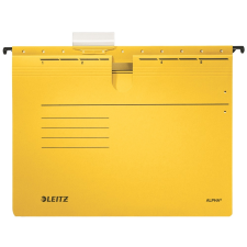 Leitz Függőmappa gyorsfűző szerkezettel LEITZ Alpha A/4 karton sárga 25 db/doboz lefűző