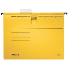 Leitz Függőmappa, gyorsfűzős, karton, A4, "Alpha", sárga (LEITZ_19840115) mappa