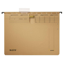 Leitz Függőmappa, gyorsfűzős, karton, A4, LEITZ "Alpha", natúr, 25db/cs mappa