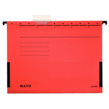 Leitz Függőmappa oldalvédelemmel LEITZ Alpha Standard A/4 karton piros 25 db/doboz mappa