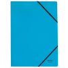  LEITZ Gumis mappa, karton, A4, LEITZ "Recycle", kék