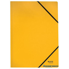 Leitz Gumis mappa, karton, A4, LEITZ "Recycle", sárga mappa