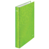 Leitz Gyűrűs könyv, 2 gyűrű, D alakú, 40 mm, A4 Maxi, karton, LEITZ "Wow", zöld