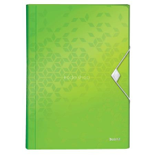 Leitz Harmonikamappa, A4, PP, 6 rekeszes, LEITZ &quot;Wow&quot;, zöld mappa