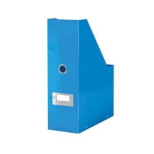 Leitz Iratpapucs, PP/karton, 95 mm, lakkfényû, LEITZ "Click&Store", kék irattartó