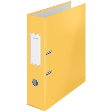 Leitz Iratrendező, 80 mm, A4, karton, 180°, LEITZ "Cosy Soft Touch", melegsárga irattartó
