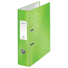 Leitz Iratrendező, 80 mm, A4, karton, LEITZ 180 Wow, zöld (E10050054) irattartó