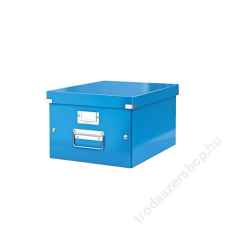 Leitz Irattároló doboz, A4, lakkfényű, LEITZ Click&Store, kék (E60440036) irattartó