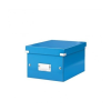 Leitz Irattároló doboz, A5, lakkfényû, LEITZ "Click&Store", kék