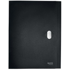 Leitz Iratvédő mappa, 38 mm, PP, A4, LEITZ &quot;Recycle&quot;, fekete mappa