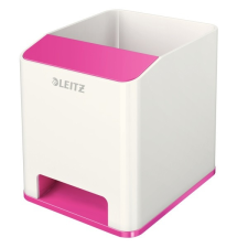 Leitz Írószertartó műanyag LEITZ Wow 2 rekeszes fehér/rózsaszín írószertartó