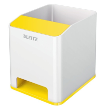 Leitz Írószertartó műanyag LEITZ Wow 2 rekeszes fehér/sárga írószertartó