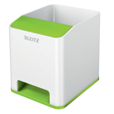 Leitz Írószertartó műanyag LEITZ Wow 2 rekeszes fehér/zöld írószertartó