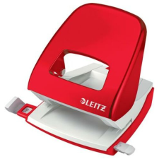 Leitz Lyukasztó, kétlyukú, 30 lap, LEITZ "Nexxt Wow", piros lyukasztó