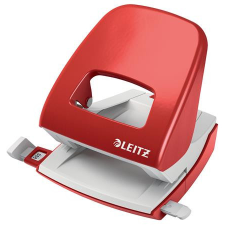 LEITZ Lyukasztó, kétlyukú, 30 lap, LEITZ "Nexxt Wow", piros lyukasztó