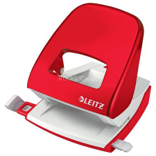 Leitz Lyukasztó, kétlyukú, 30 lap, LEITZ &quot;Nexxt Wow&quot;, piros lyukasztó