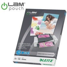 Leitz Meleglamináló fólia, 100 mikron, A4, fényes, UDT technológiával (E74800000) (E74800000) lamináló fólia