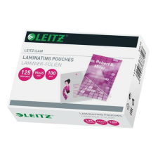 Leitz Meleglamináló fólia, 125 mikron, 65x95 mm, fényes, LEITZ iLam (E33812) lamináló gép