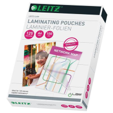 Leitz Meleglamináló fólia, 125 mikron, A6, fényes, LEITZ &quot;iLam&quot; lamináló fólia