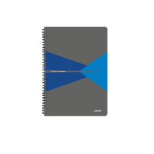 Leitz Office 90 lapos A4 vonalas spirálfüzet - Szürke-kék (44960035) füzet