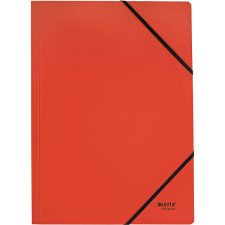 Leitz RECYCLE A4 gumiszalaggal, piros mappa