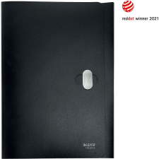 Leitz RECYCLE A4 nyomógombbal, fekete mappa