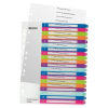 Leitz Regiszter, A4 Maxi, 1-20, LEITZ "Wow"