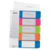 Leitz Regiszter, A4 Maxi, 1-5, LEITZ "Wow"