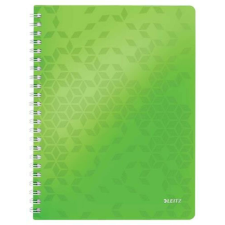 Leitz Spirálfüzet, A4, vonalas, 80 lap, LEITZ Wow, zöld (E46370054) irodalom