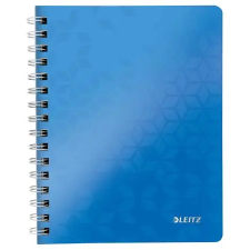 Leitz Spirálfüzet, A5, kockás, 80 lap, LEITZ "Wow", kék füzet