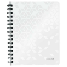 Leitz Spirálfüzet, A5, vonalas, 80 lap, LEITZ Wow, fehér (E46390001) irodalom