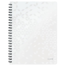 Leitz Spirálfüzet kockás leitz wow a/4 80 lapos fehér 46380001 füzet