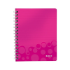 Leitz Spirálfüzet Leitz A/5 Wow kockás rózsaszín