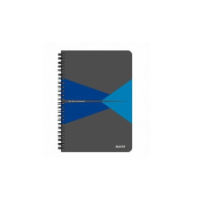 Leitz Spirálfüzet LEITZ Office A/4 PP borítóval 90 lapos kockás kék füzet