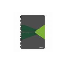 Leitz Spirálfüzet LEITZ Office A/4 PP borítóval 90 lapos kockás zöld füzet