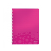 Leitz SPIRÁLFÜZET LEITZ WOW A/4 VONALAS RÓZSASZÍN