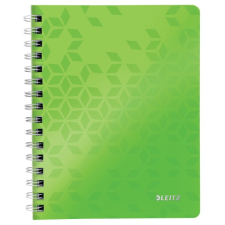 Leitz Spirálfüzet vonalas leitz wow a/5 80 lapos zöld 46390054 füzet