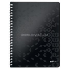 Leitz Wow A4 vonalas fekete spirálfüzet (LEITZ_46370095) füzet