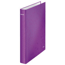 Leitz WOW laminált gyűrűskönyv lila (42420062) gyűrűskönyv
