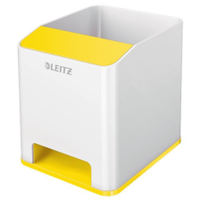 Leitz WOW Sound tolltartó fehér-sárga (53631016) írószertartó