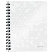 Leitz Wow spirálfüzet, A5, vonalas, 80 lap (fehér) (LEITZ_46390001) füzet