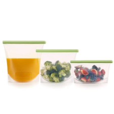Lékué szilikon zacskó szett, Reusable, 3db papírárú, csomagoló és tárolóeszköz