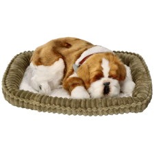Lélegző bulldog kölyökkutya plüssfigura